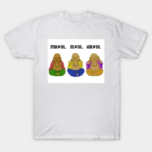 Three Wise Buddhas T-Shirt